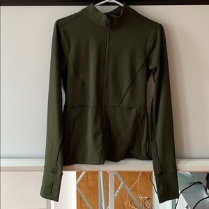 Army Green Sportswear Zip Up